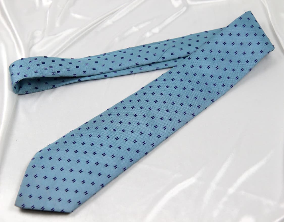 에르메스 9.3cm A등급 H자수 남자 명품 넥타이 상품이미지3