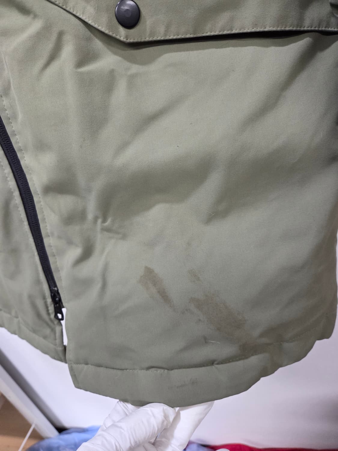 언더아머 카키색 후드 다운 롱패딩 남녀공용  상품이미지6