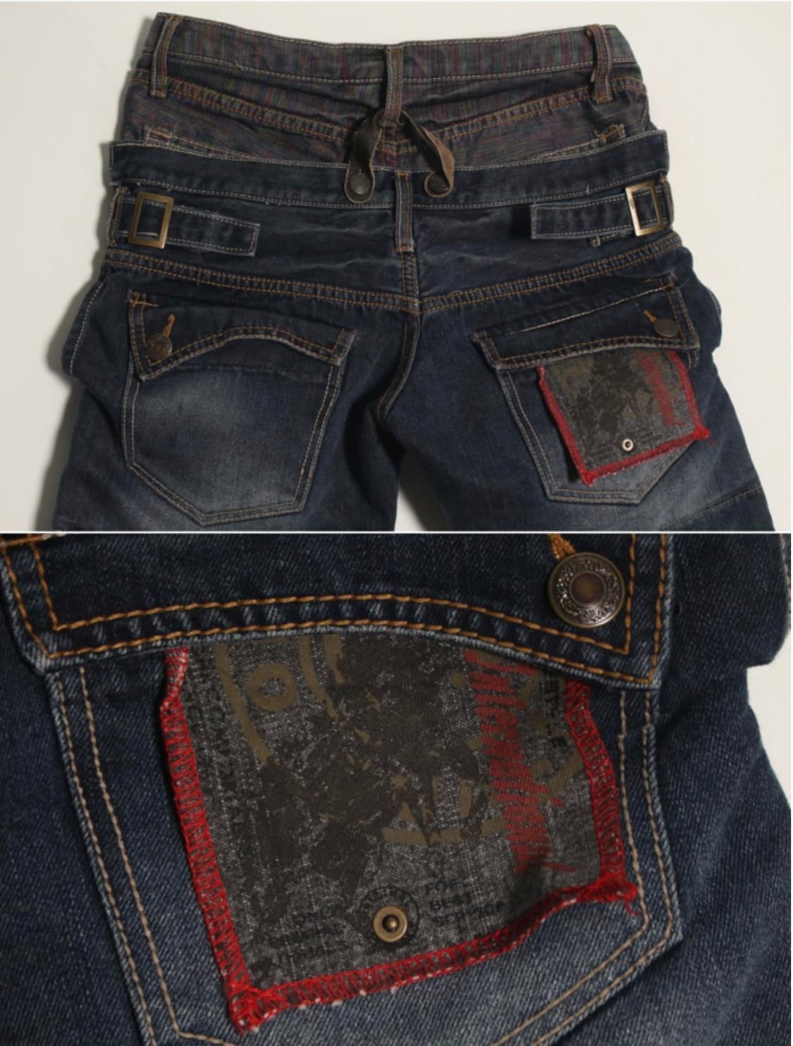 double waist denim pants 상품이미지3