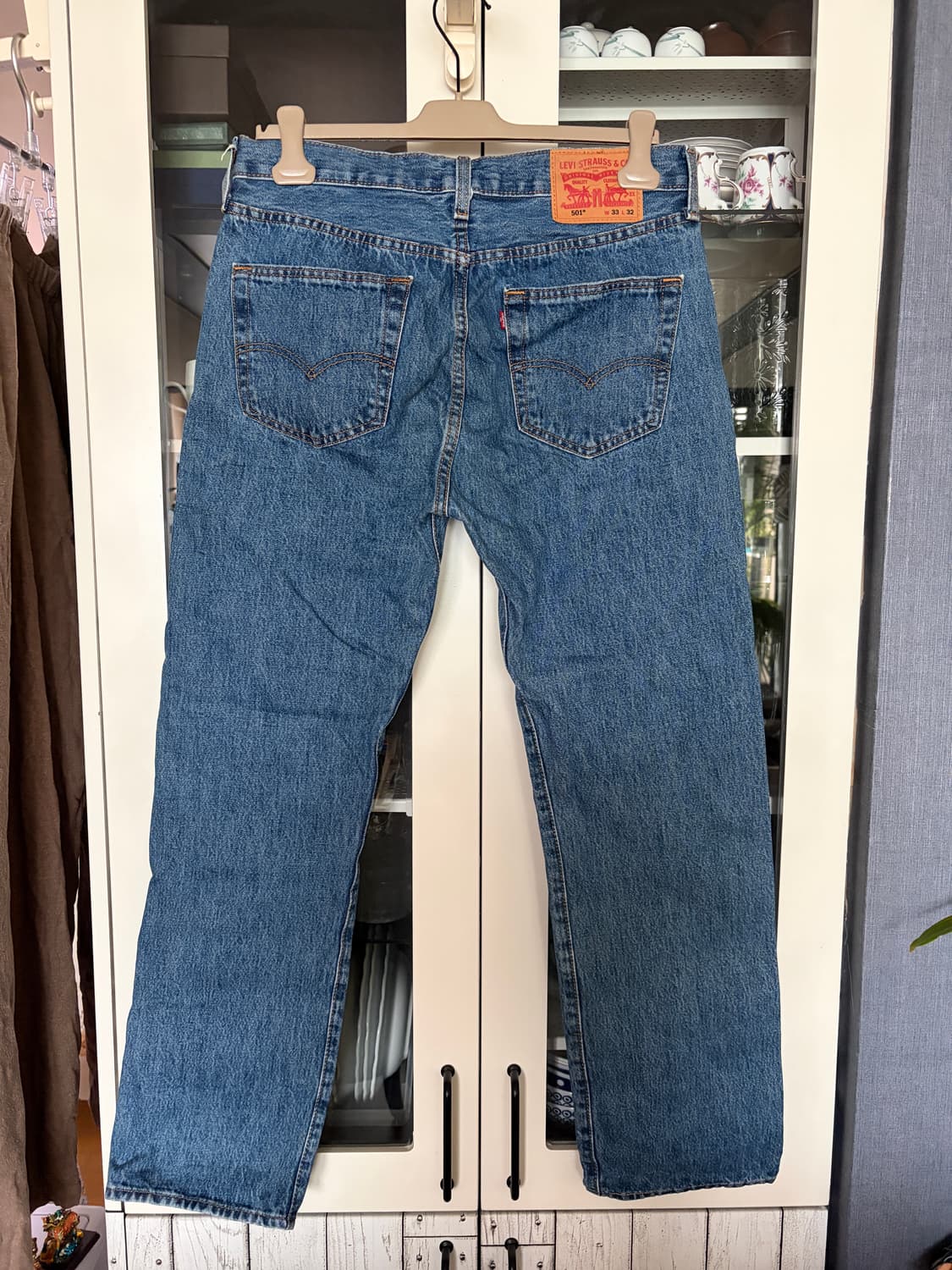 리바이스 501 오리지널 핏 미디엄 워시 33사이즈 상품이미지2