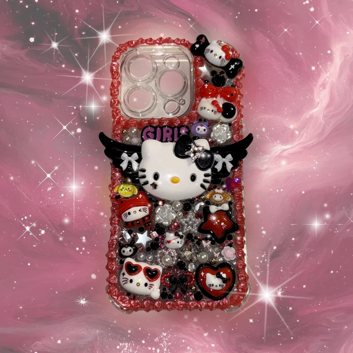 ✨🖤갸루템!) 선착순 4명 💖아이폰 케이스 키티 갸루 케이스 상품이미지1