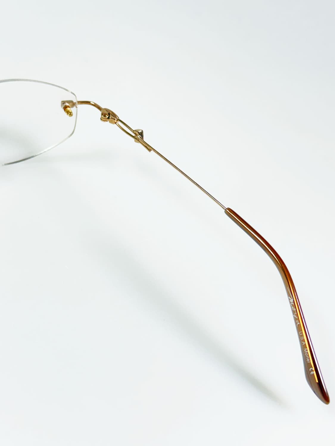 MOYA New York 골드 무테 오벌 프레임 빈티지 안경 상품이미지6