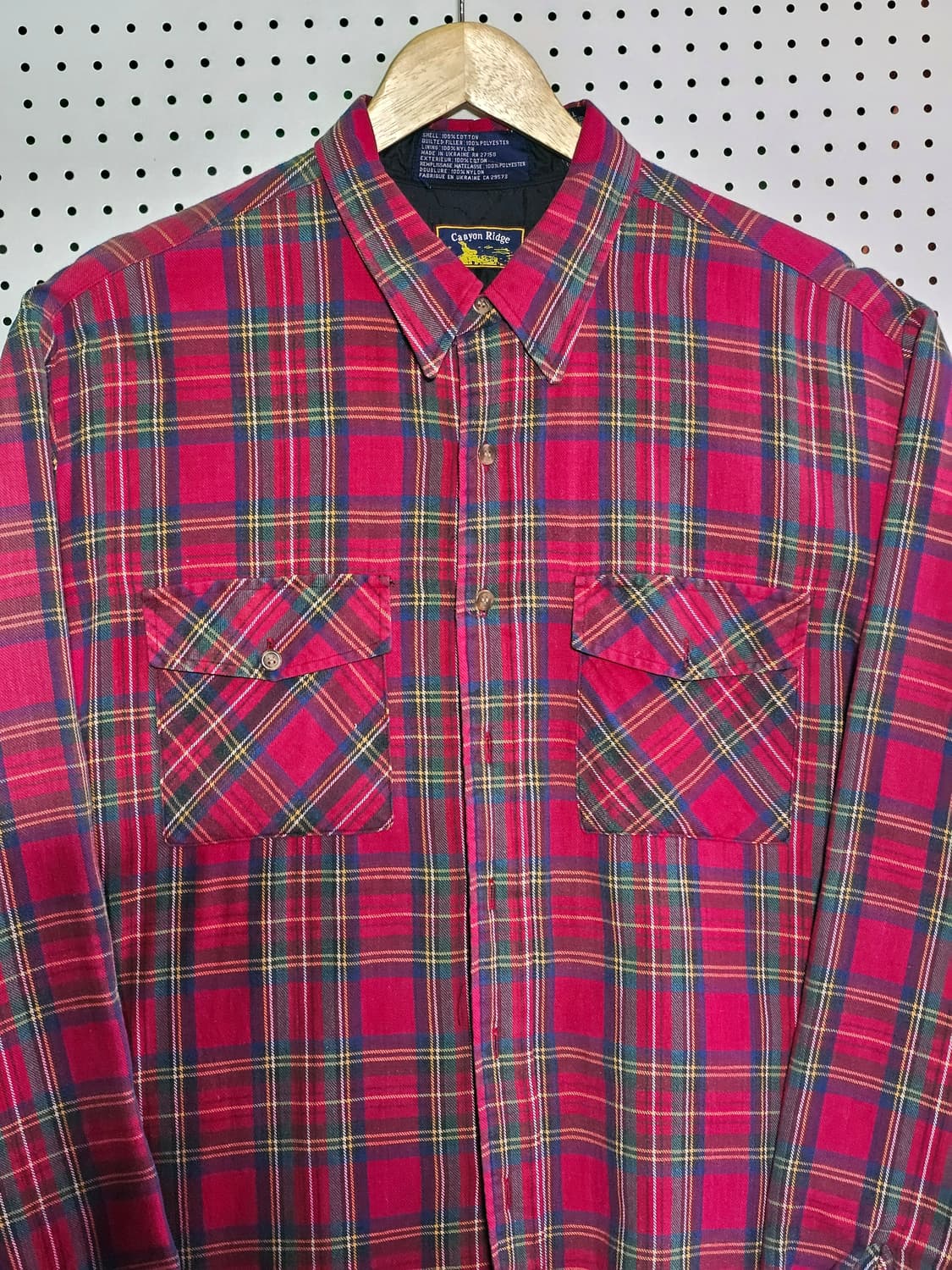 Canyon Ridge 남성 플란넬 셔츠 XL 상품이미지2