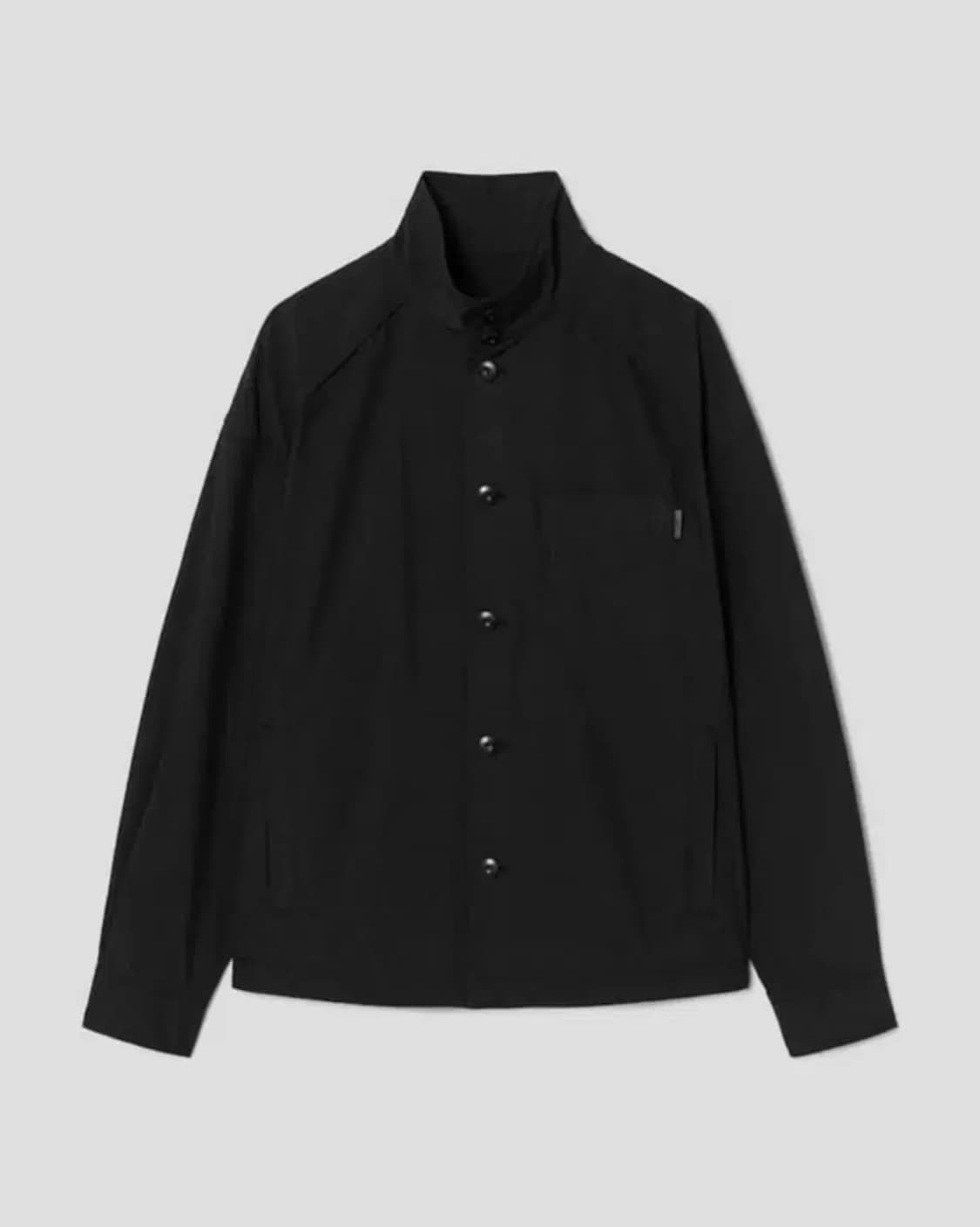 [44]준지 오카야마 코튼 나일론 스탠드업 칼라 루즈핏 셔츠 상품이미지1