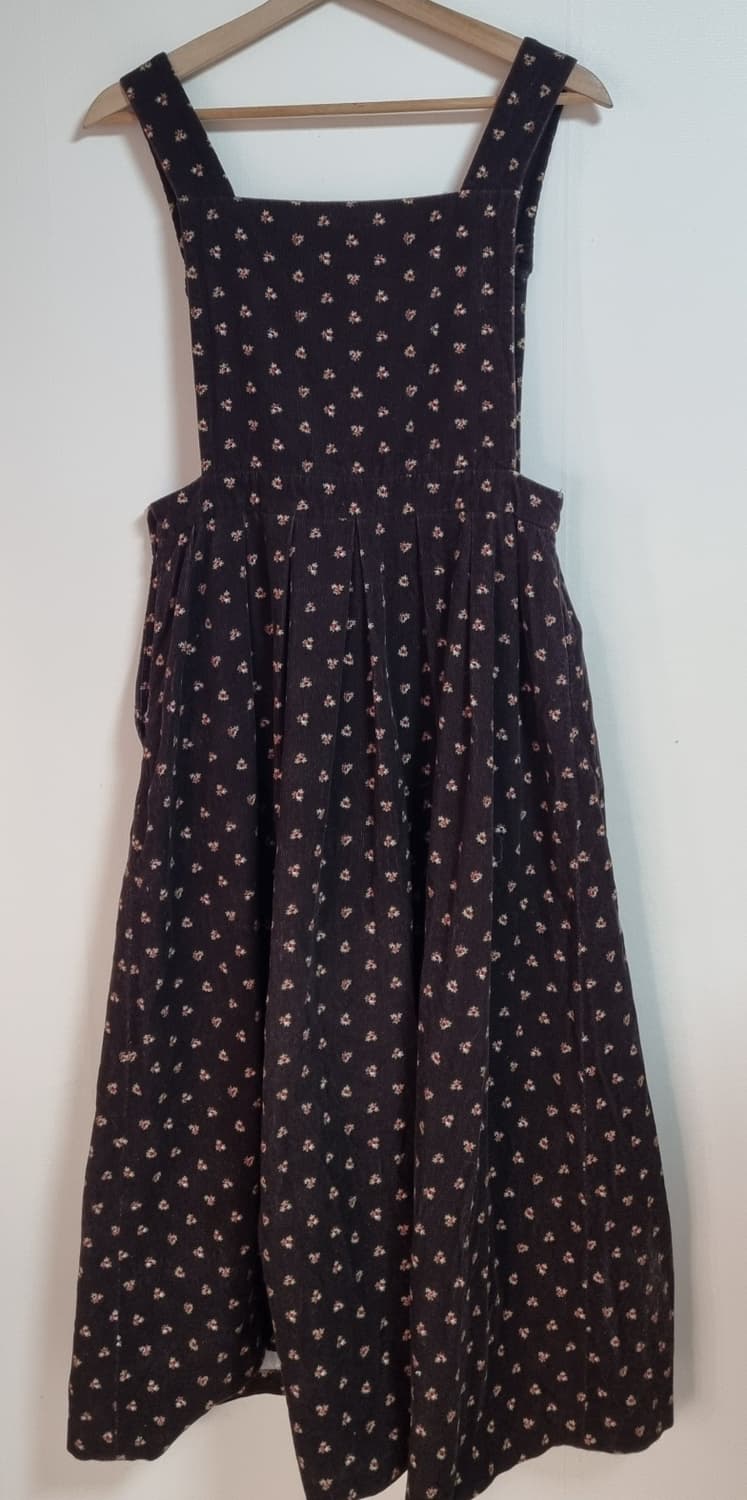 XS (44) 로라애슐리 브라운 코듀로이 멜빵 원피스 상품이미지2