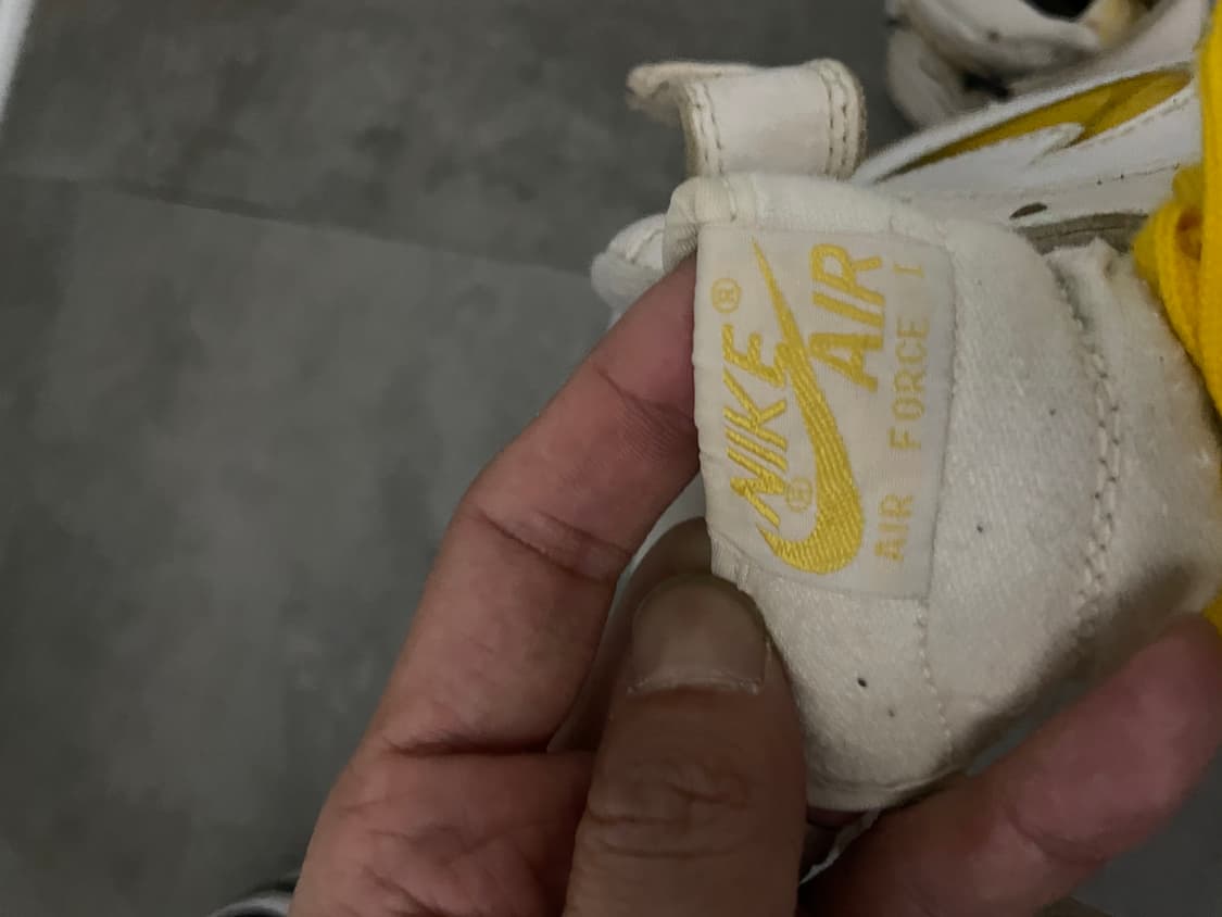 나이키 에어포스1 미드 뽈록이 노랑 상품이미지7