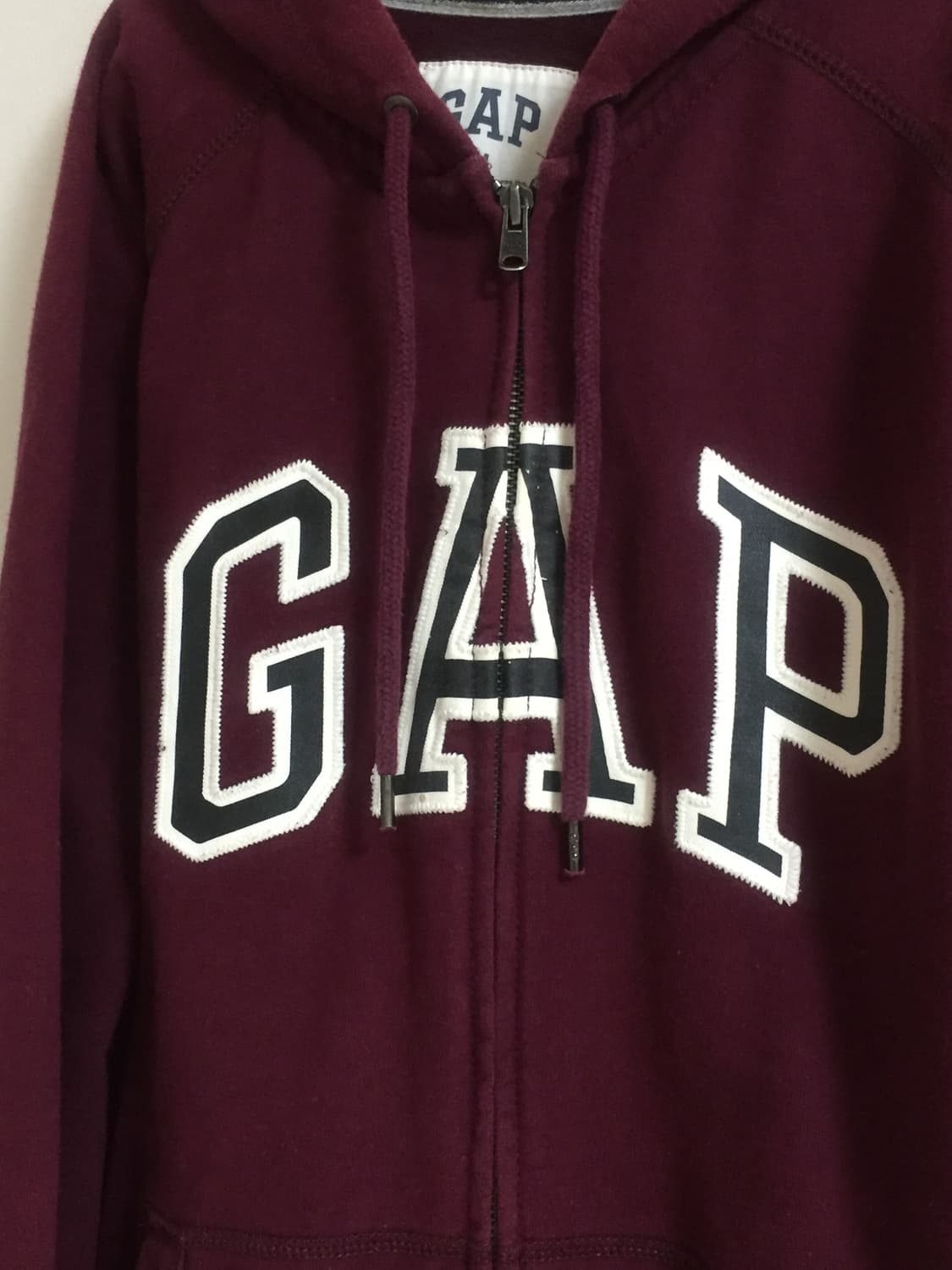 갭 버건디 후드집업 상품이미지3