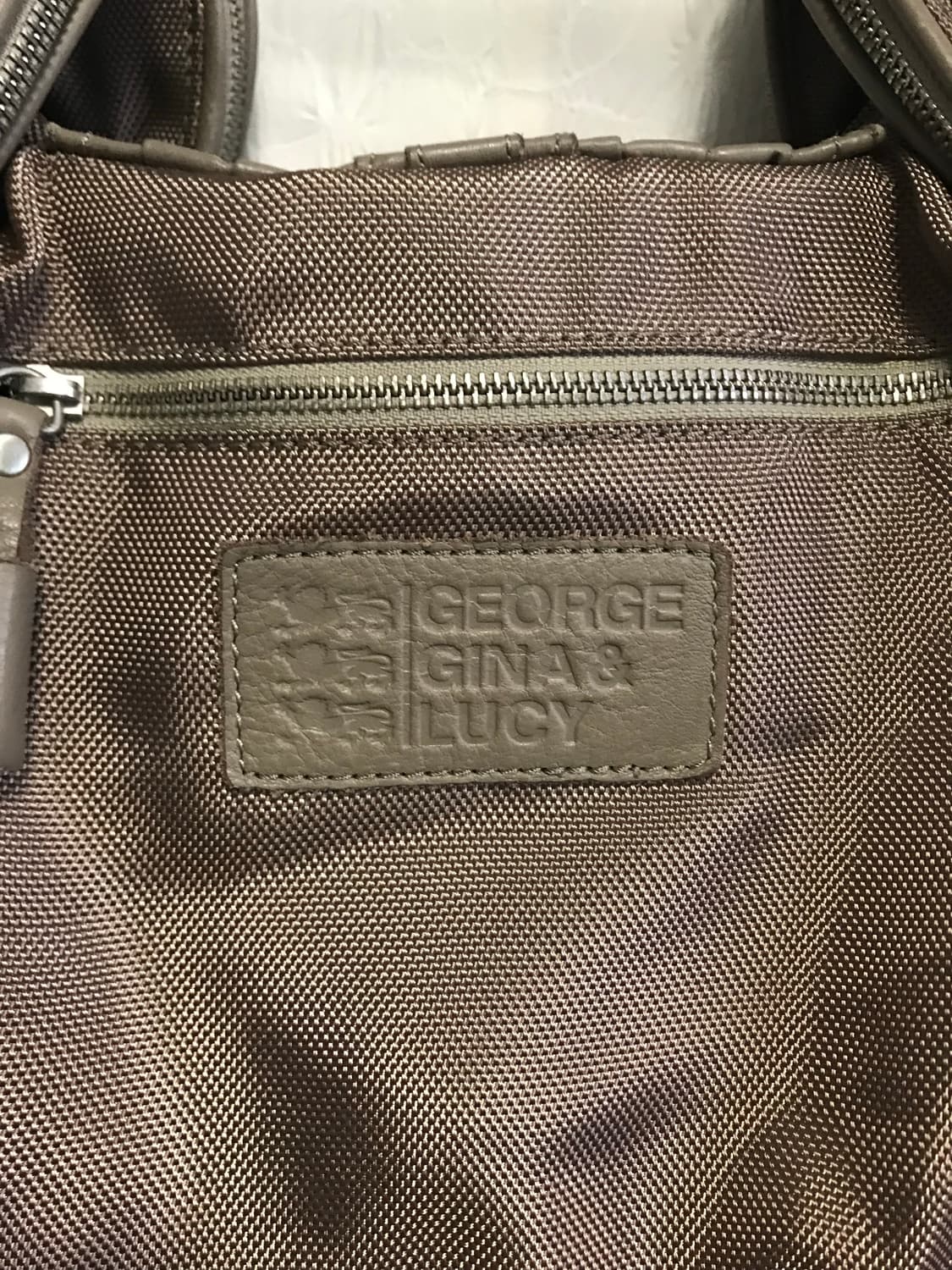 빈티지 george gina & lucy 조지지나앤루시 투웨이 백베이지 상품이미지8