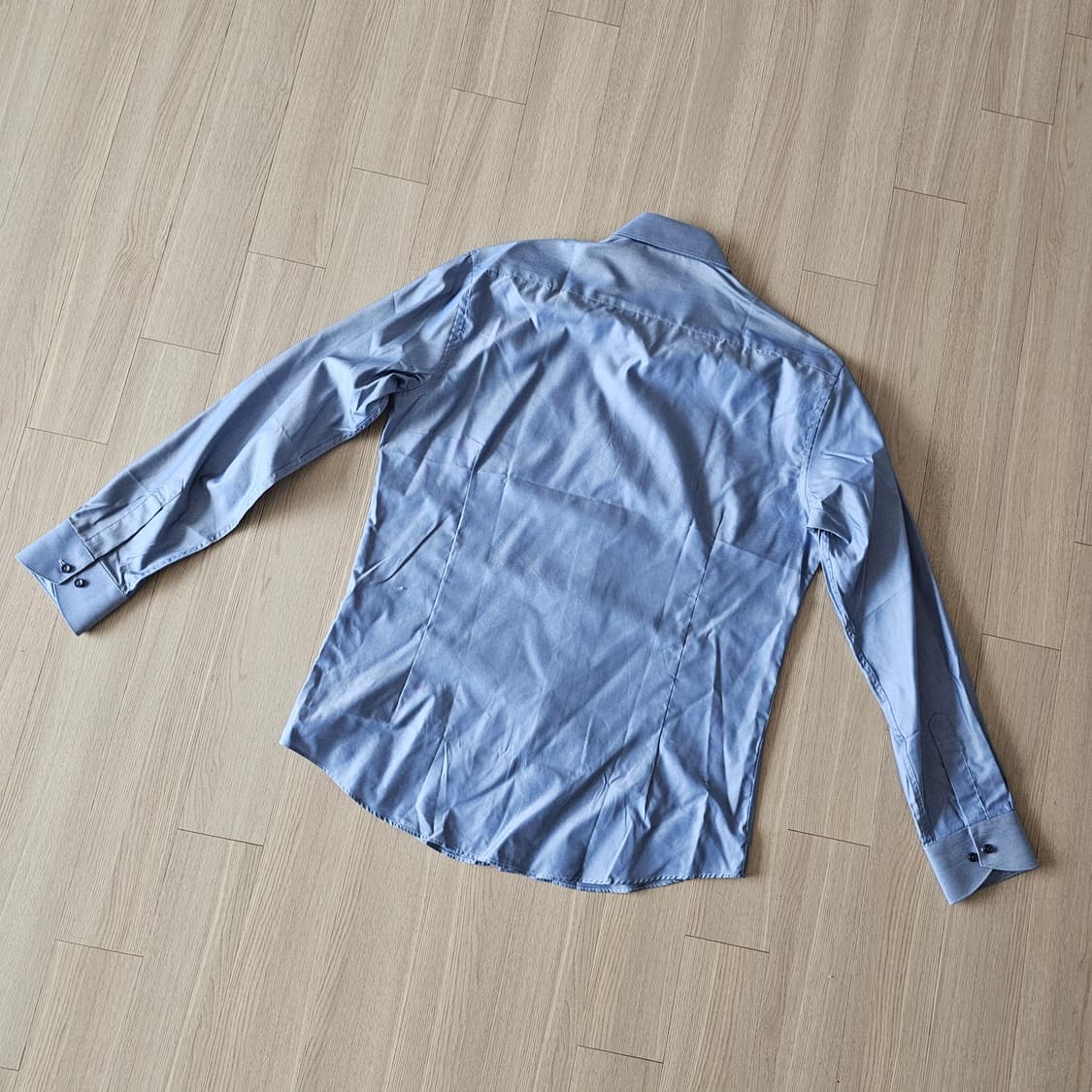 105 L XL 새제품) 레노마 드레스 정장 파티 행사 셔츠 남자 블루 상품이미지2