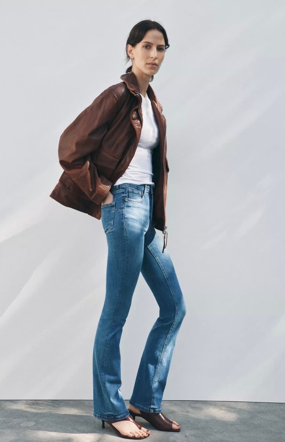 ZARA 자라 부츠 컷 데님 팬츠 상품이미지5