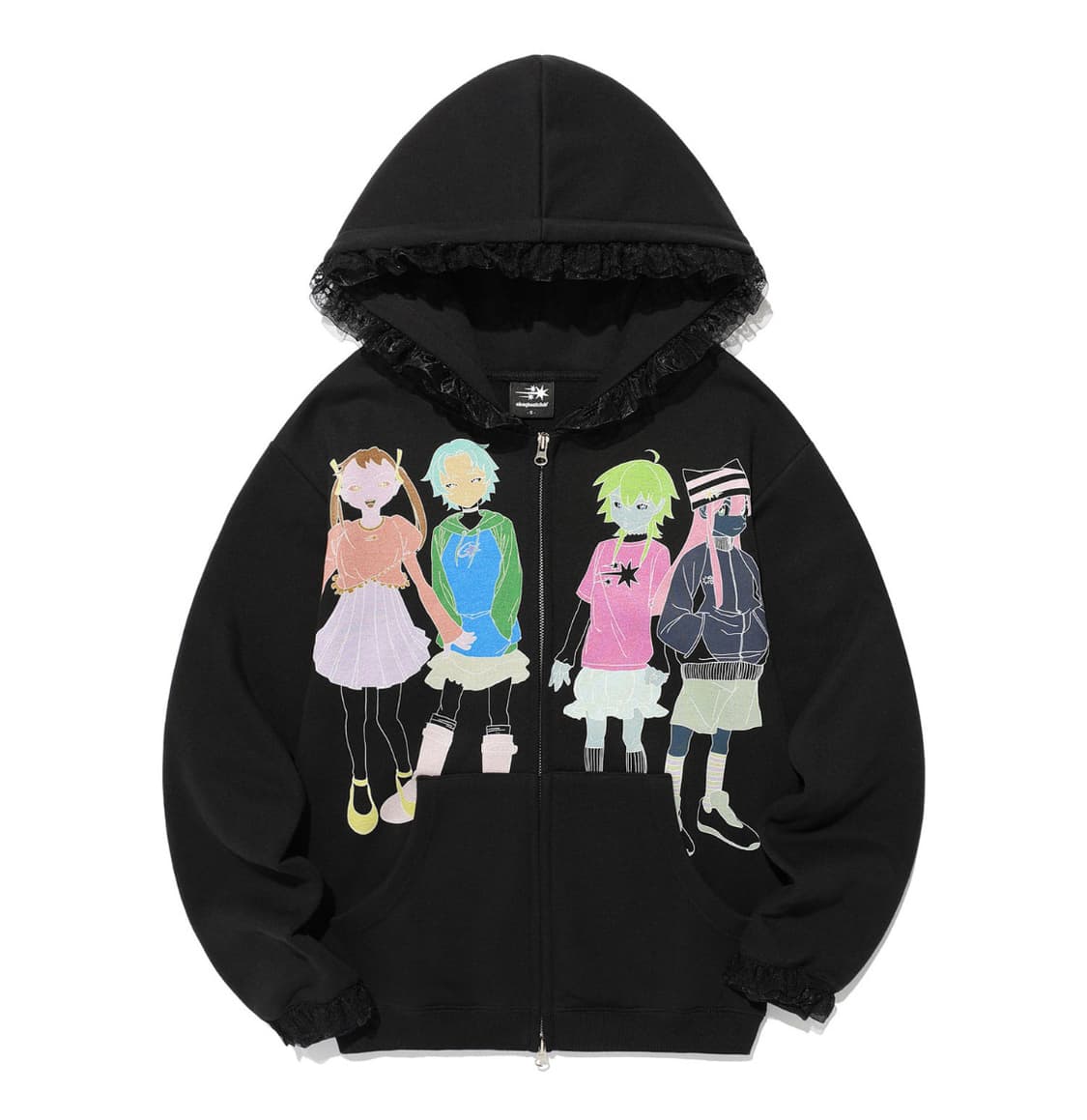 나이스고스트클럽 나고클 고스트엔젤 후드집업 상품이미지1