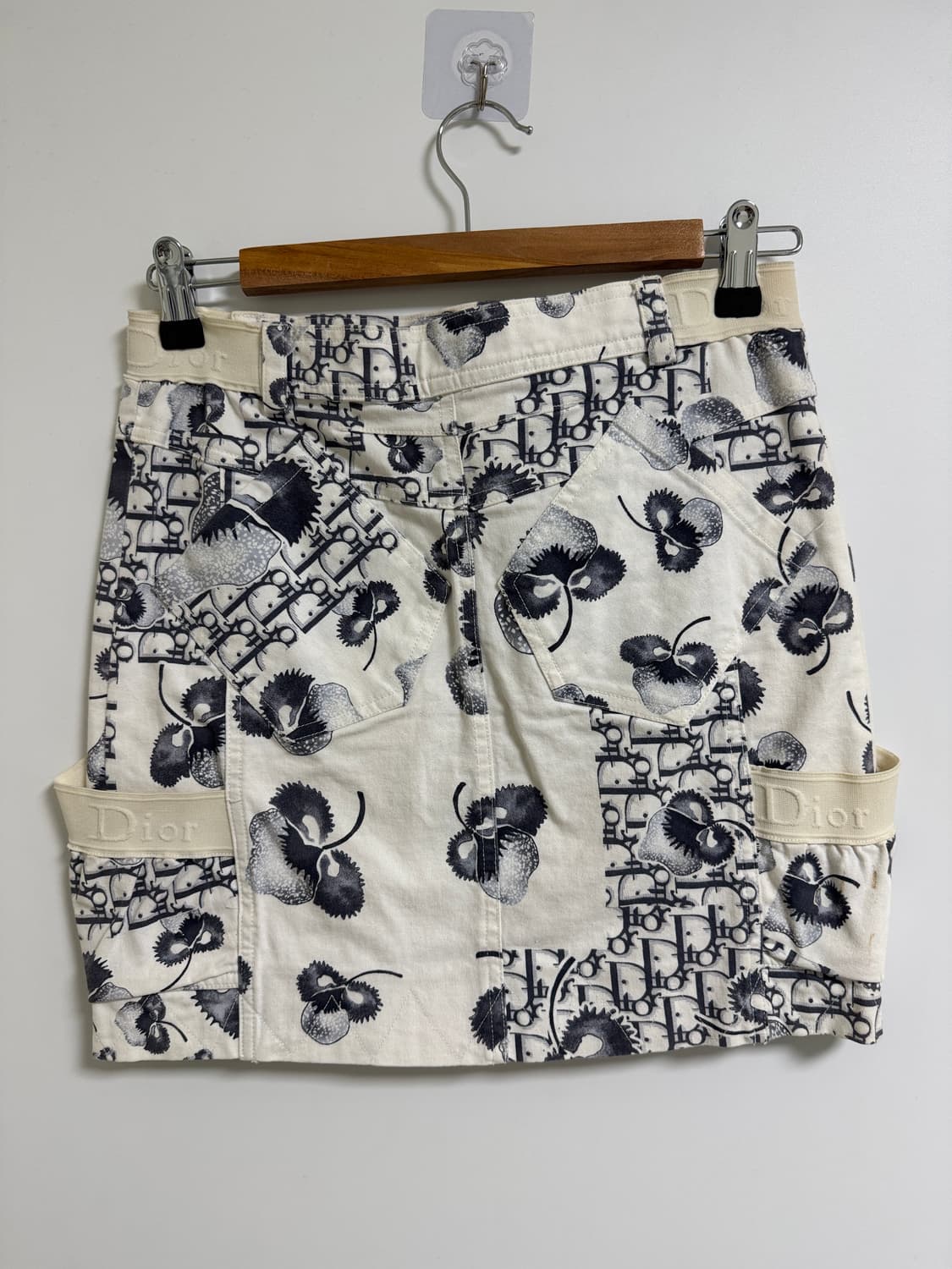 디올 오블리크 패턴 화이트 스커트 상품이미지2