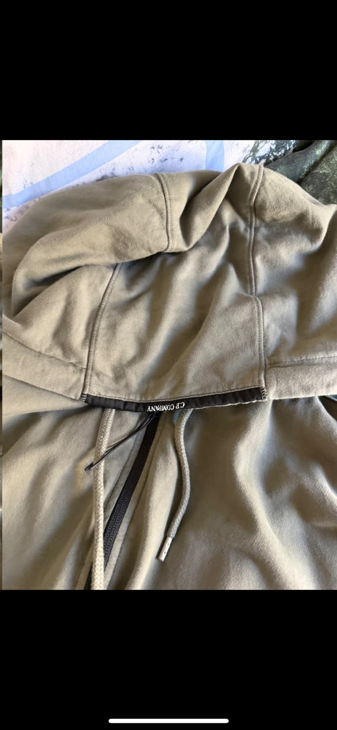 급처 정품 CP컴퍼니 라이트웨이트 후드집업 카키 (XL) (100) 상품이미지4