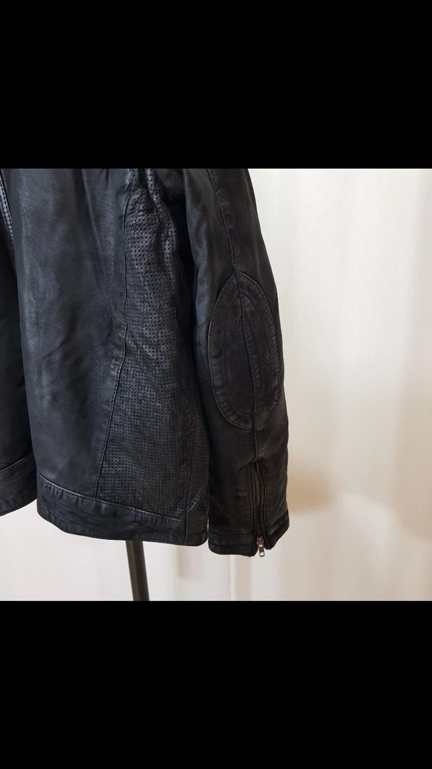 Milwaukee 후드 가죽 자켓 상품이미지5