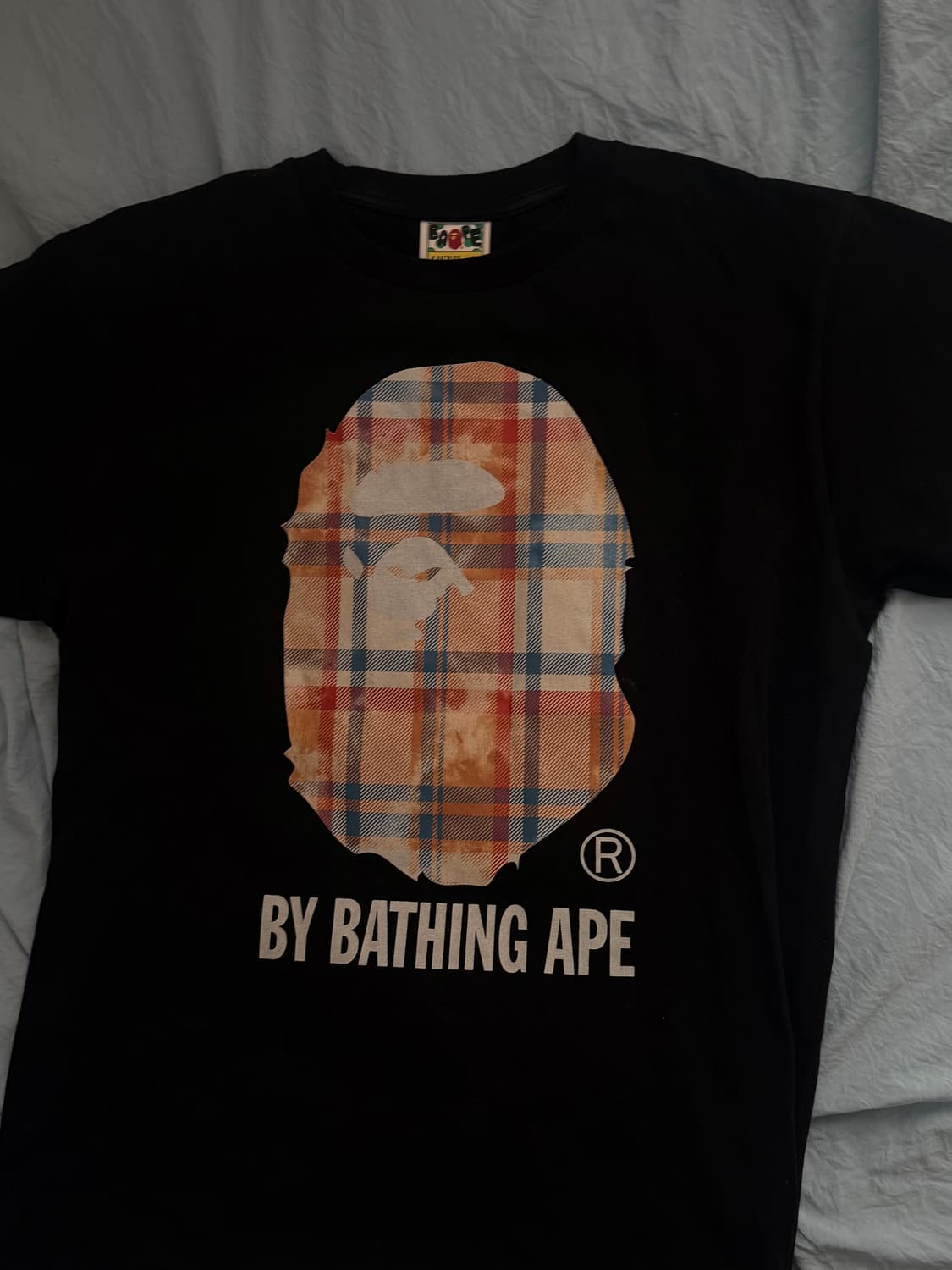 베이프 블리치드 베이프 체크 바이 베이싱 에이프 티셔츠 상품이미지5