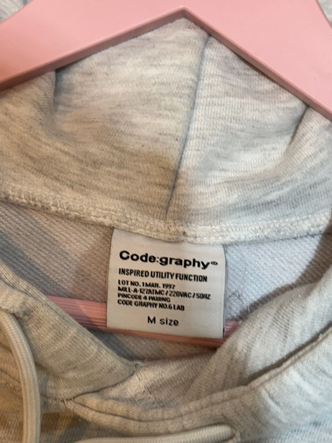 CGP 코드그라피 후드티 M 상품이미지5