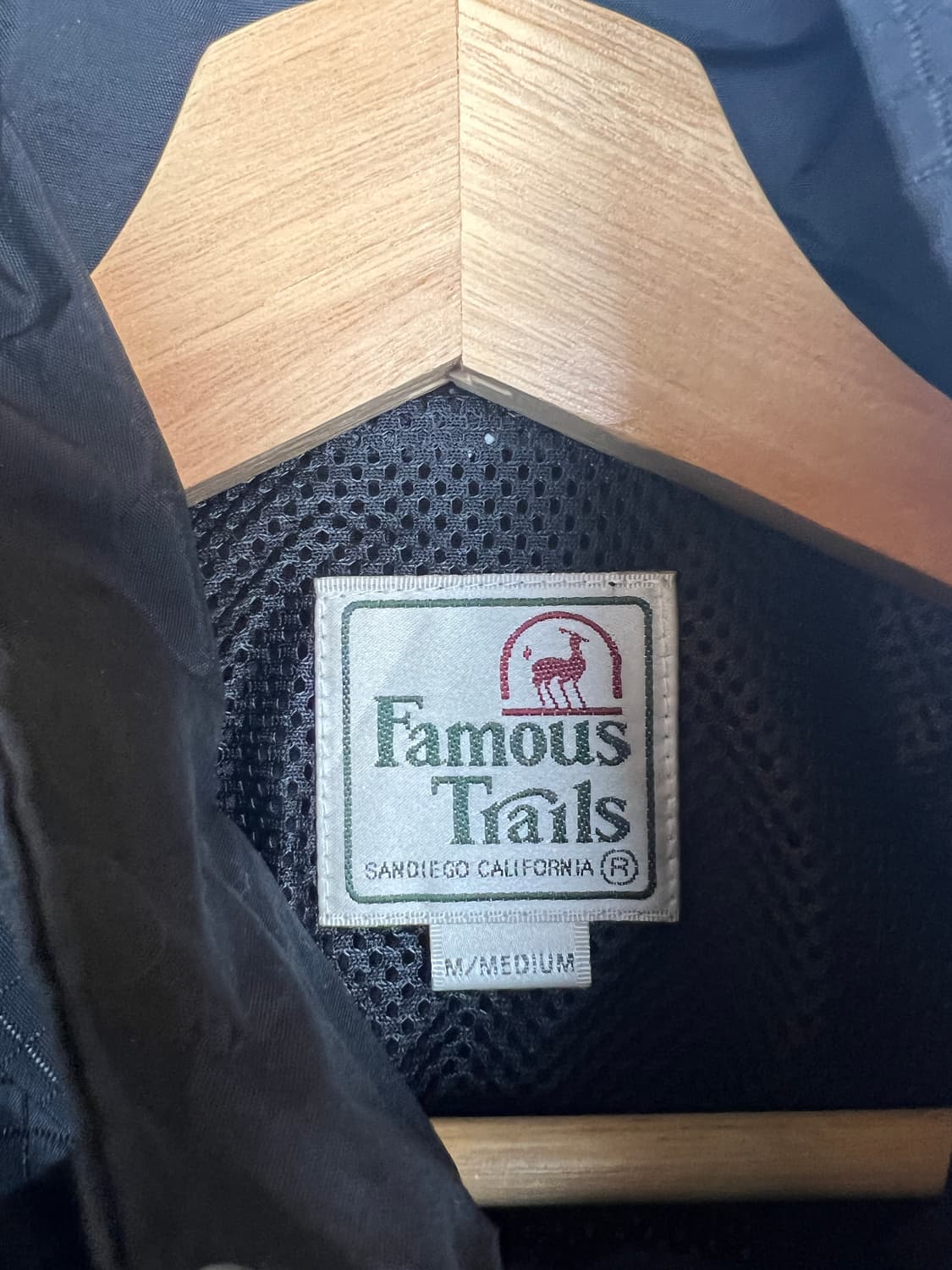 O173 Famous Trails 블랙 아노락 자켓 M 상품이미지3
