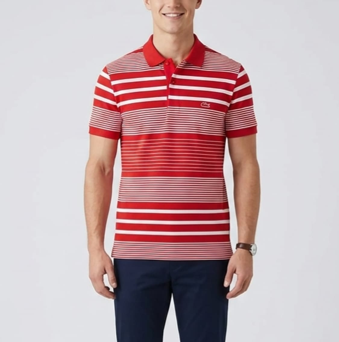 [95]라코스테 스트라이프 반팔 카라티 상품이미지1