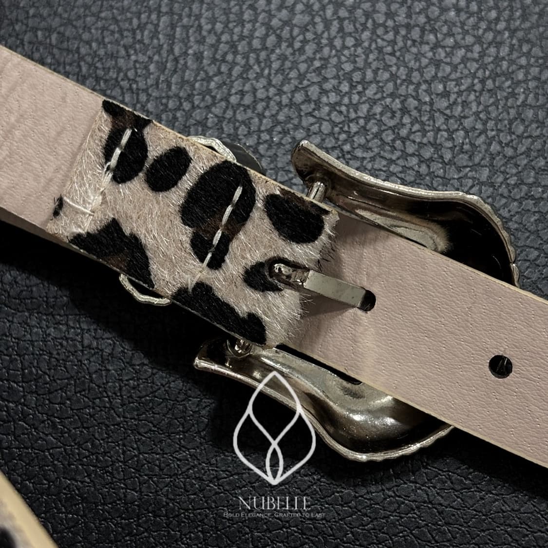 🌗 Leopard western belt / 호피 송치털 웨스턴 벨트 상품이미지8