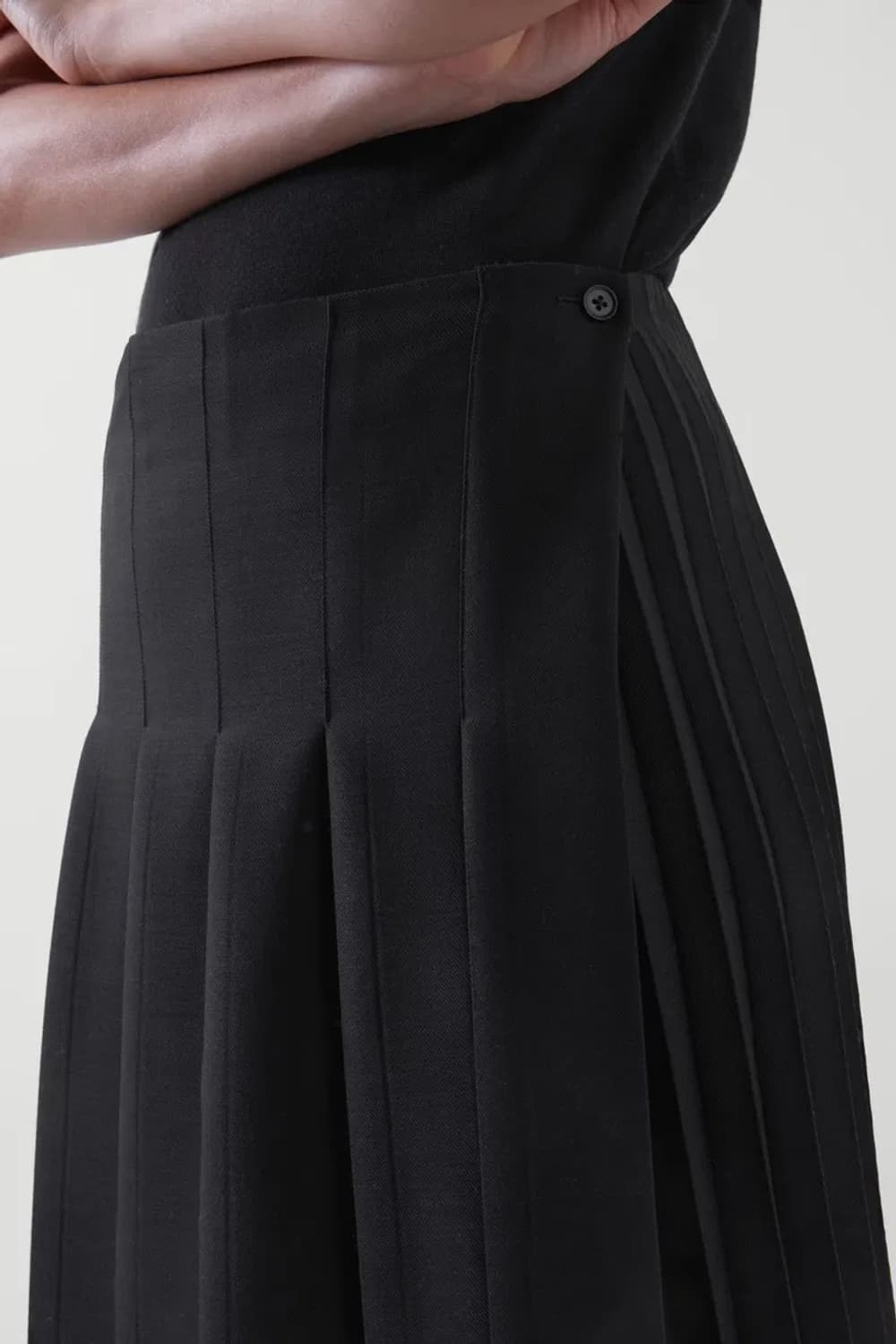 Cos 코스 플리티드랩미디스커트 32 상품이미지1