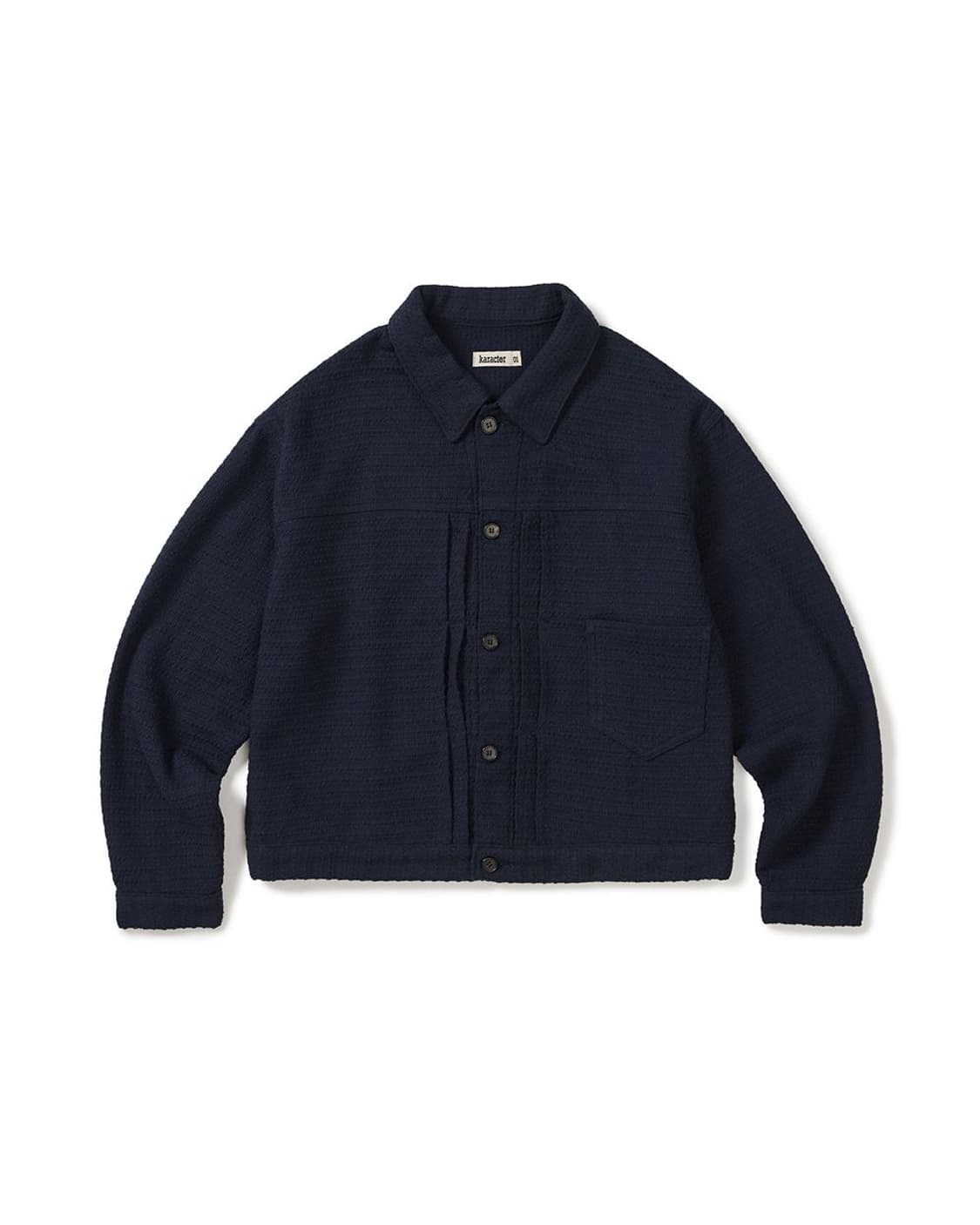 카락터 Weave trucker jacket / Navy 상품이미지3