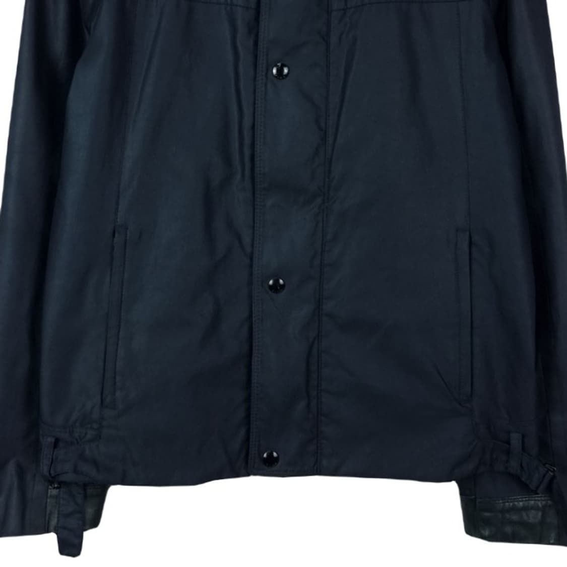 [타임] 레더 트리밍 폴리쉘 집업 자켓 네이비 M17439 상품이미지5