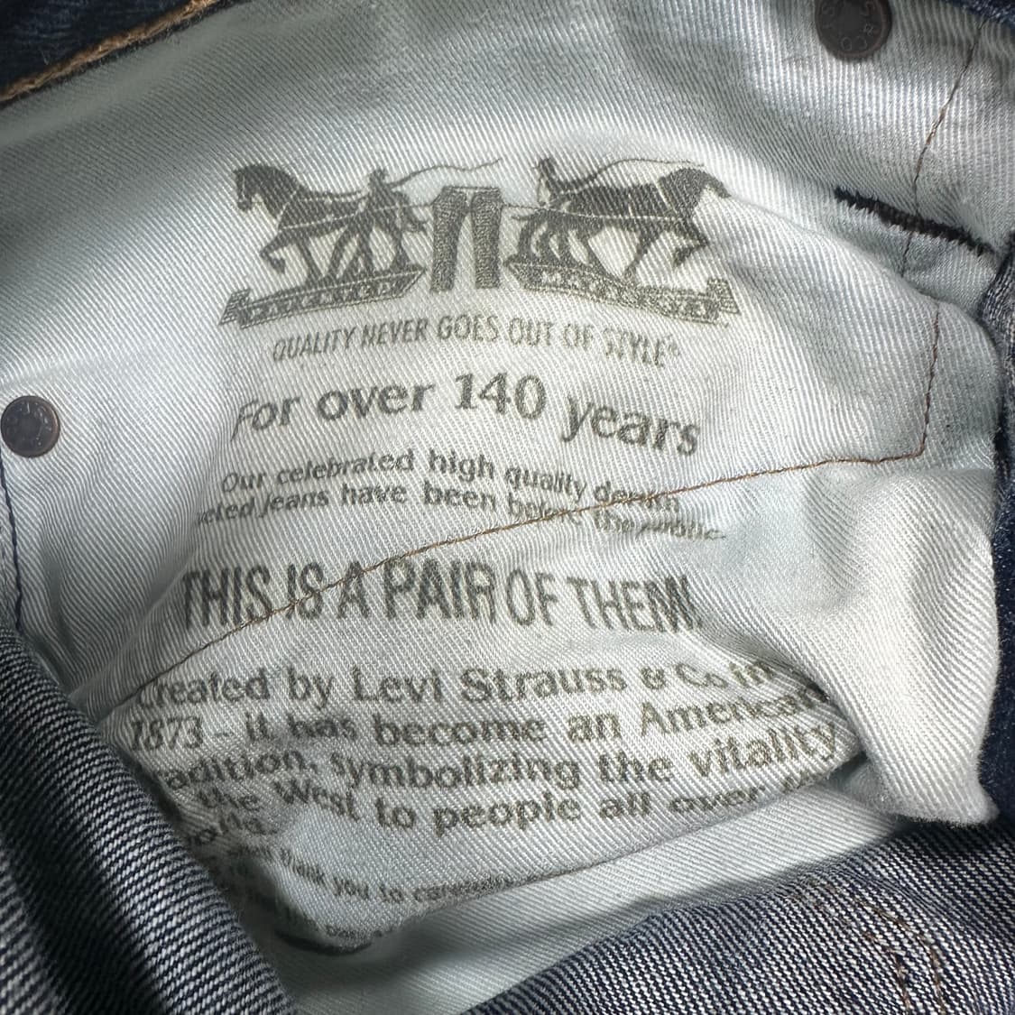 ✨ (바배) 리바이스 504 데님 팬츠 상품이미지4