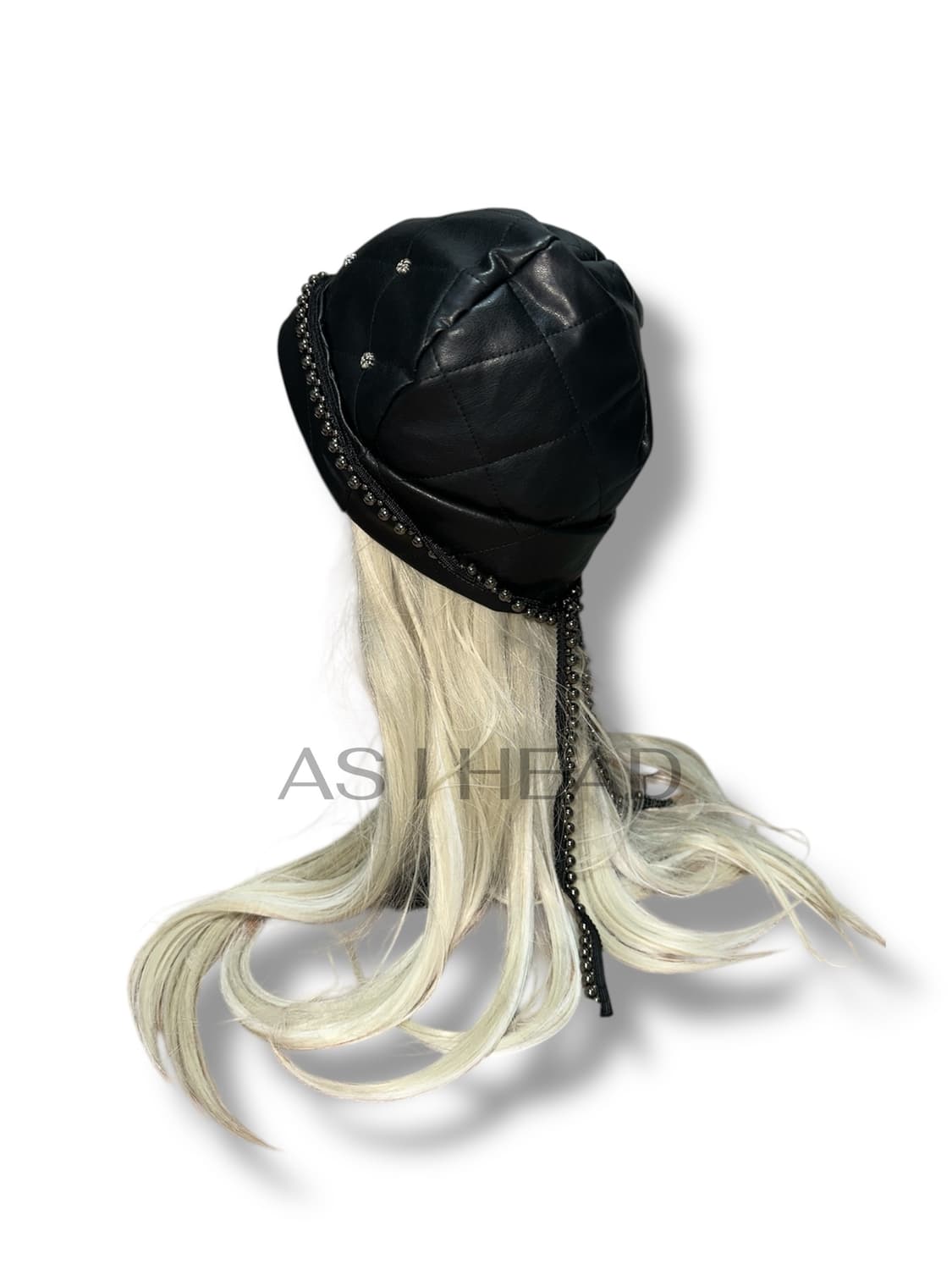 레더 팬던트 롱 레이스 핸드메이드 비니 상품이미지4