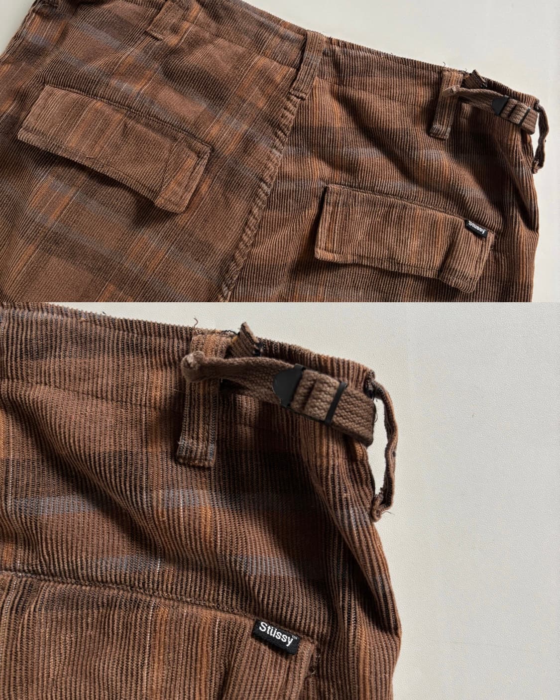 STUSSY 스투시 00‘s 체크 카고 팬츠 상품이미지9