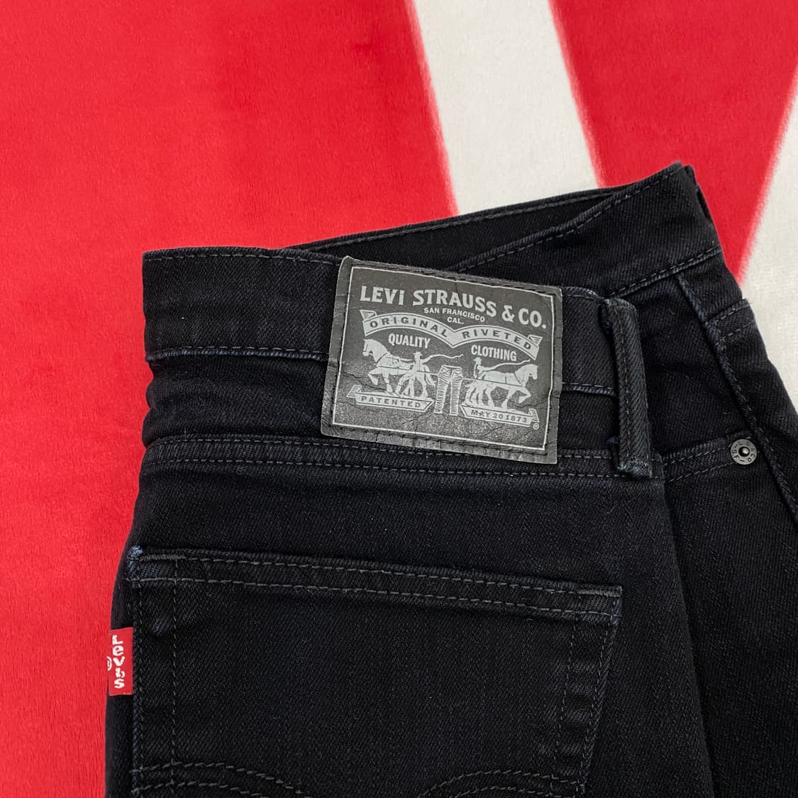 리바이스 블랙데님팬츠 34 상품이미지4