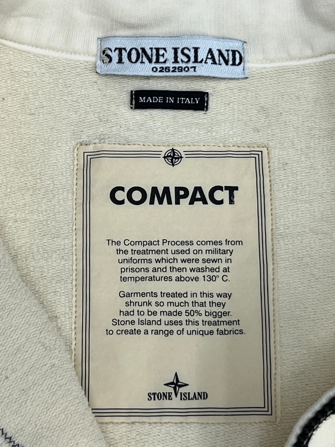 스톤아일랜드 00s 컴팩트 아이보리 코튼 자켓 상품이미지7