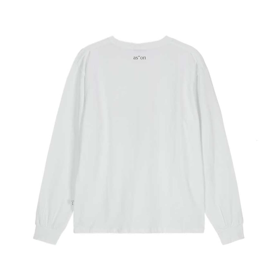 [M] 애즈온 베베 롱슬리브 화이트 긴팔 티셔츠 상품이미지7