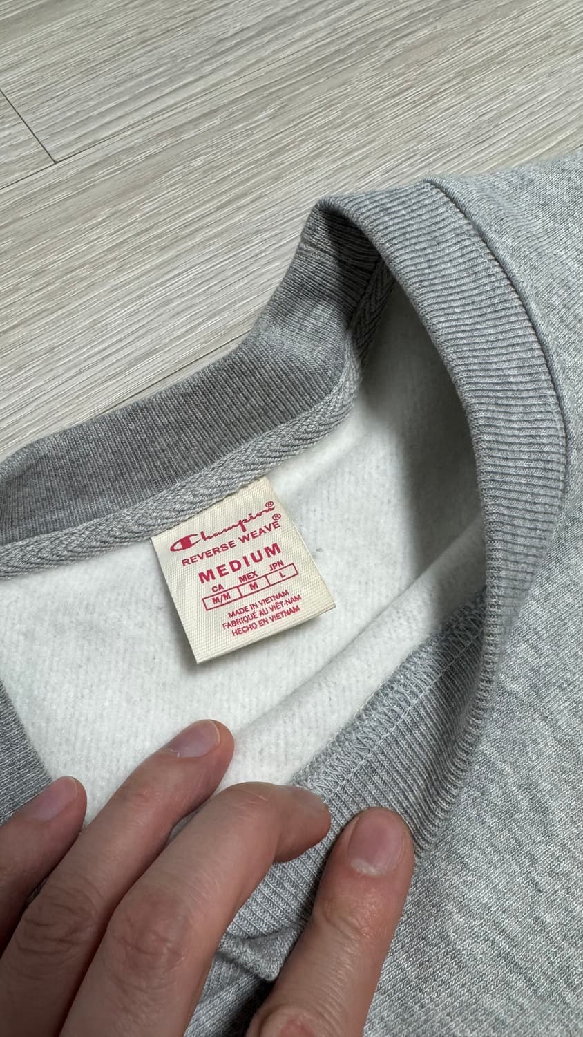 챔피온 리버스위브 레드택 기모 스웻셔츠 M 상품이미지2