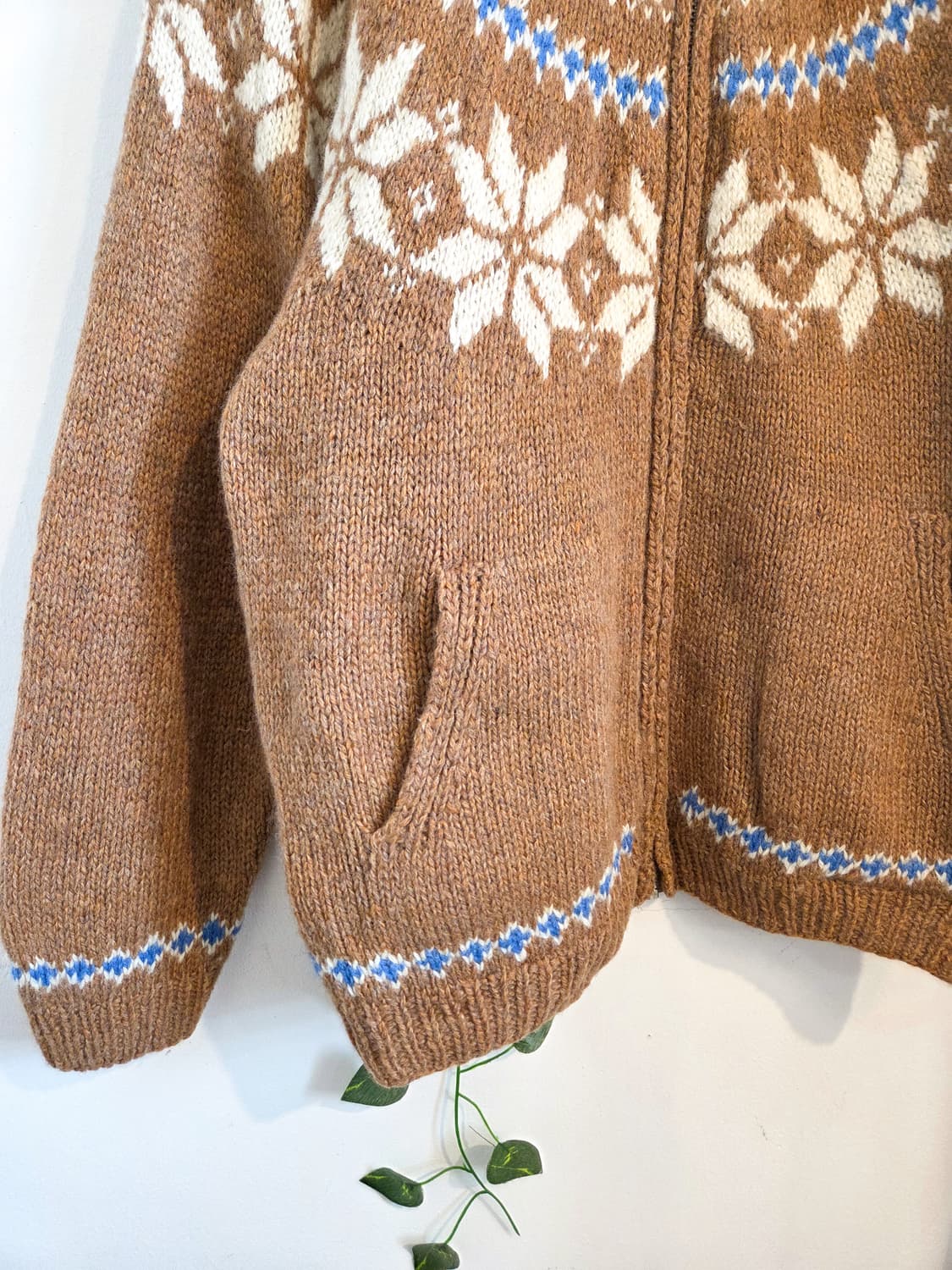 눈꽃 노르딕 집업 가디건 상품이미지3