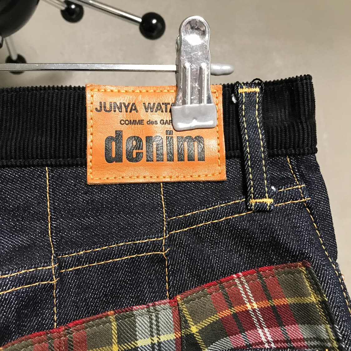 준야와타나베 패치워크 데님 팬츠 XS(W) 상품이미지5