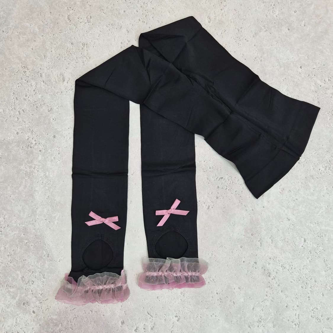 프릴리본 다리보정 압박레깅스 슬리밍 스타킹 상품이미지1