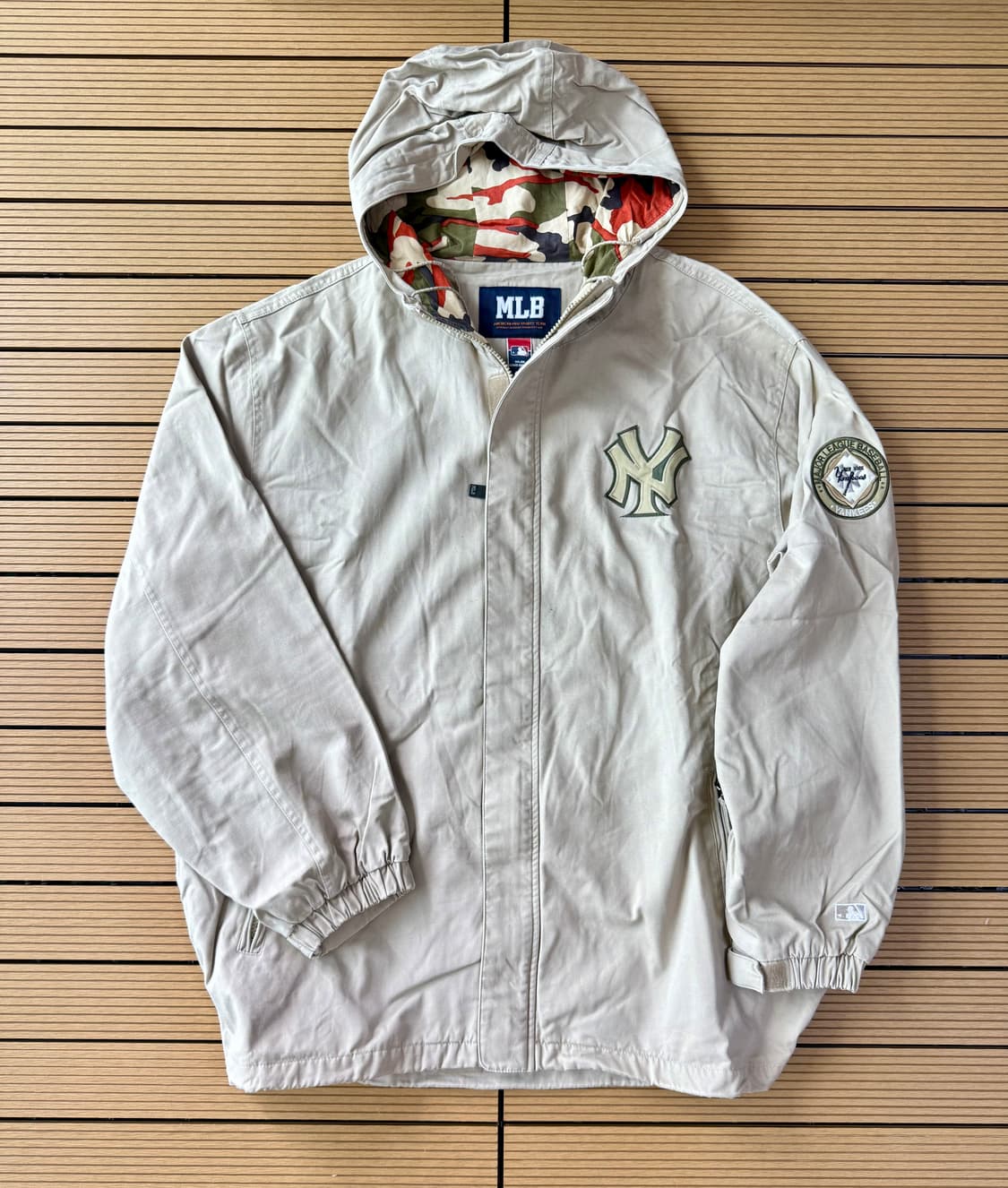 90s mlb 뉴욕양키즈 후드 자켓 상품이미지1
