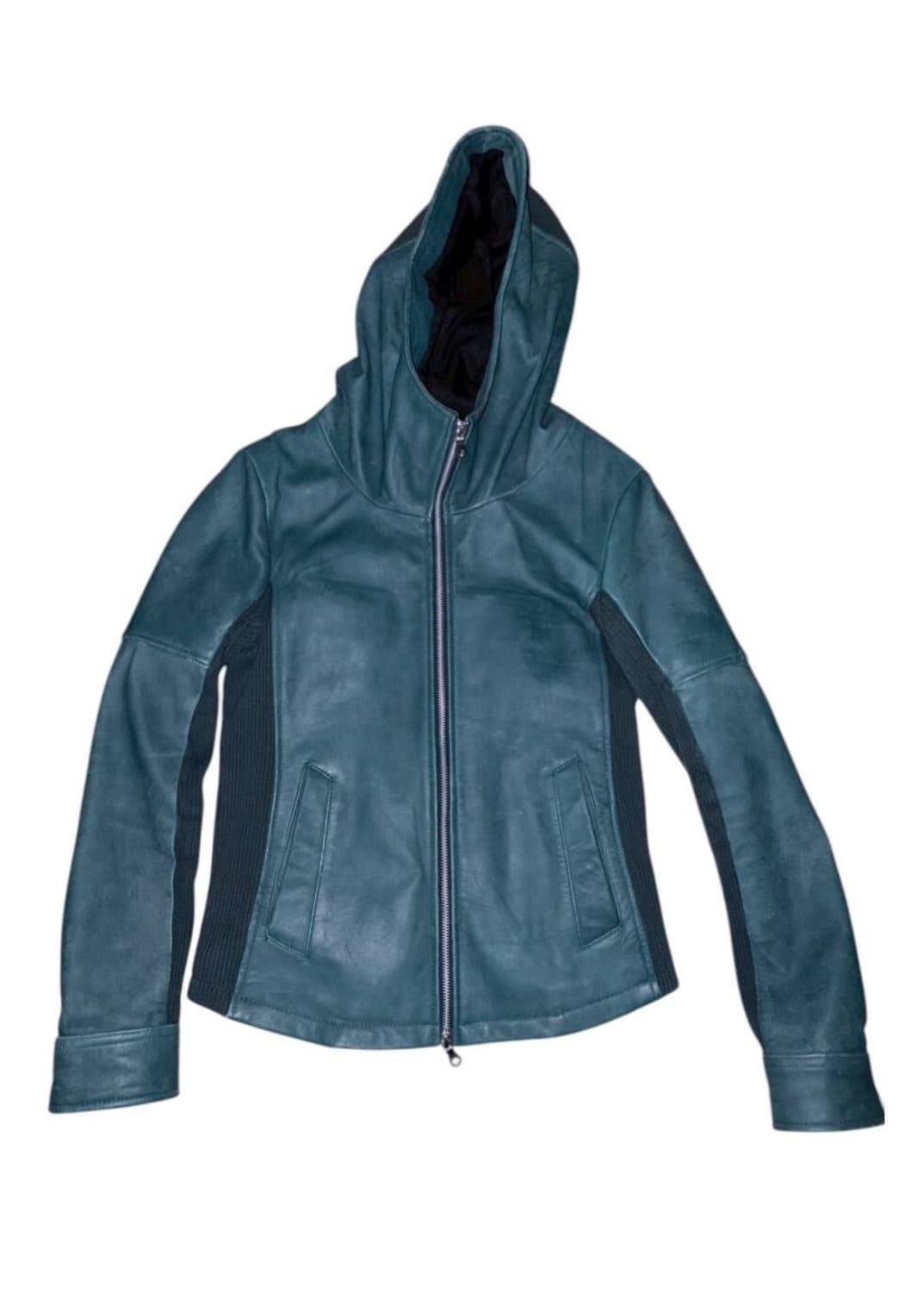 NO ID 노아이디 렘스킨 레더자켓 블루 상품이미지1