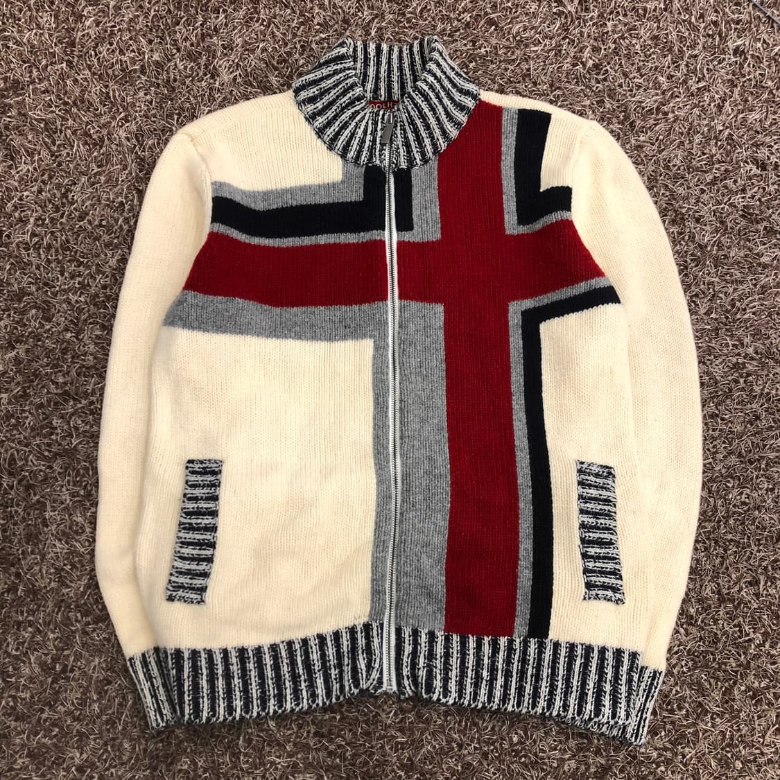 KOOLHAAS 울 니트 집업 자켓 상품이미지1