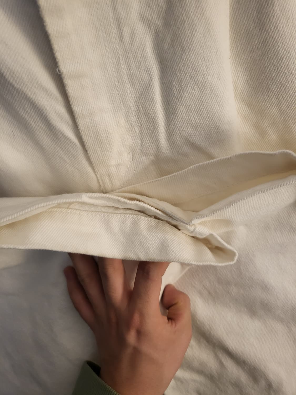 비슬로우 원턱 아이보리 데님 상품이미지3