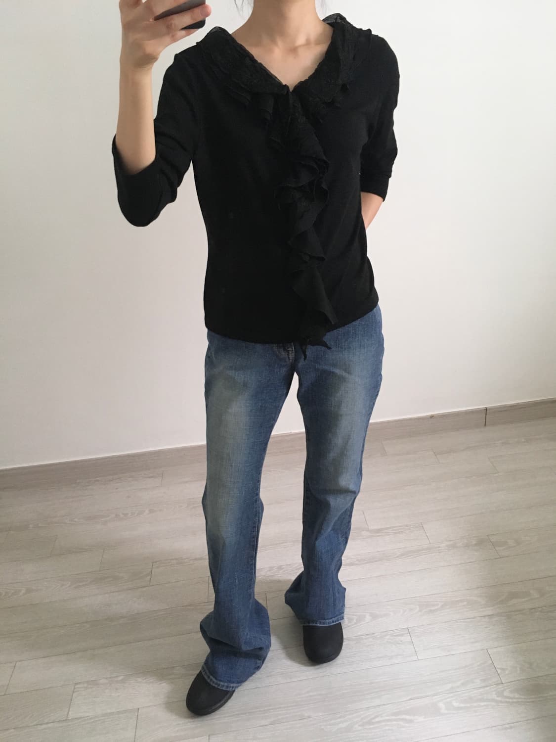 calabaza lace ruffle top 상품이미지4