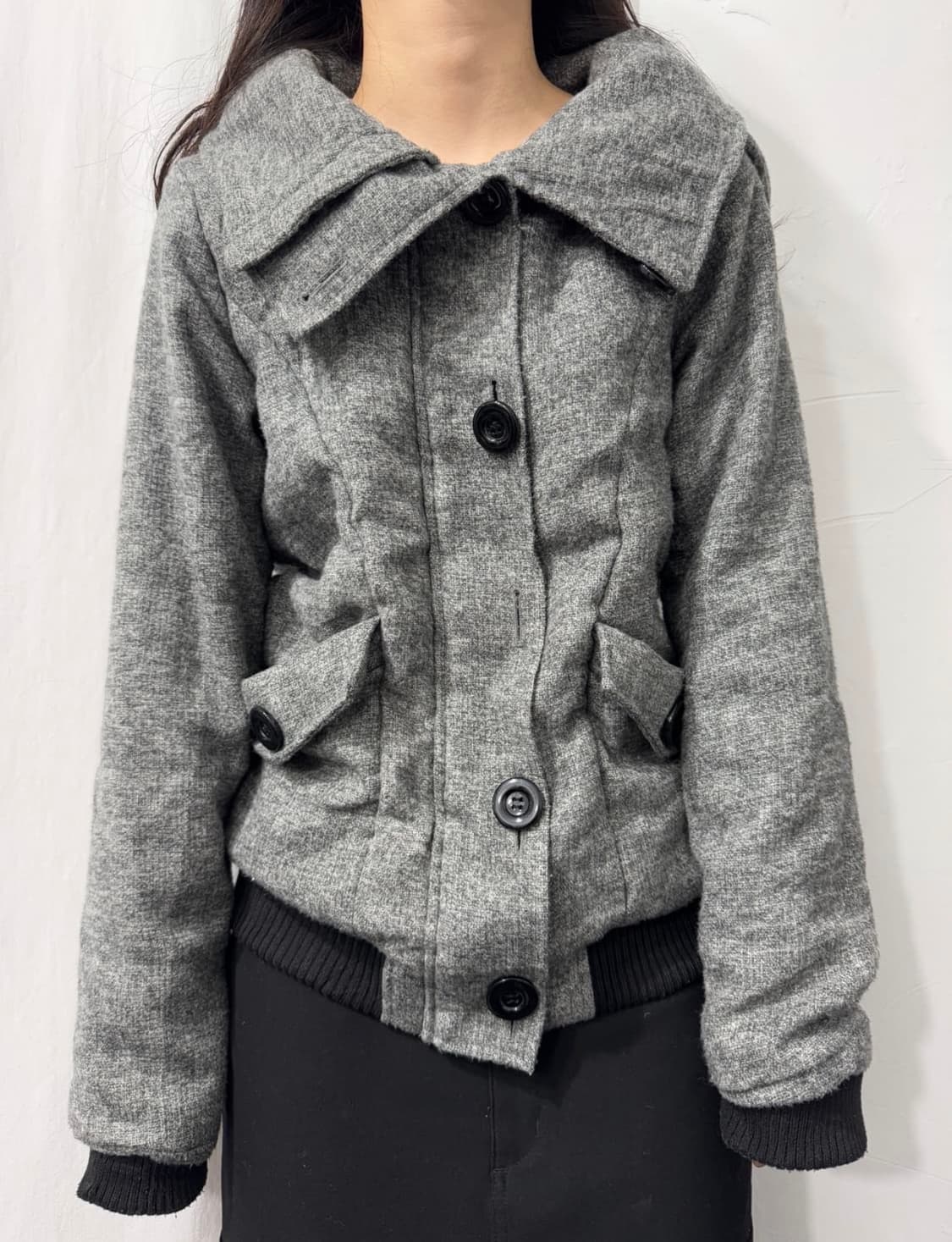 버튼 디자인 자켓 상품이미지2