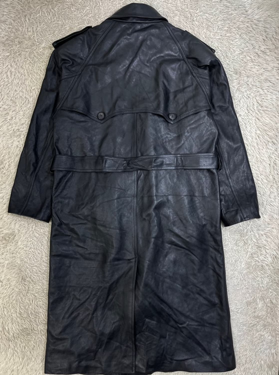 빈티지 양가죽 더블 롱 코트/#2750 상품이미지4