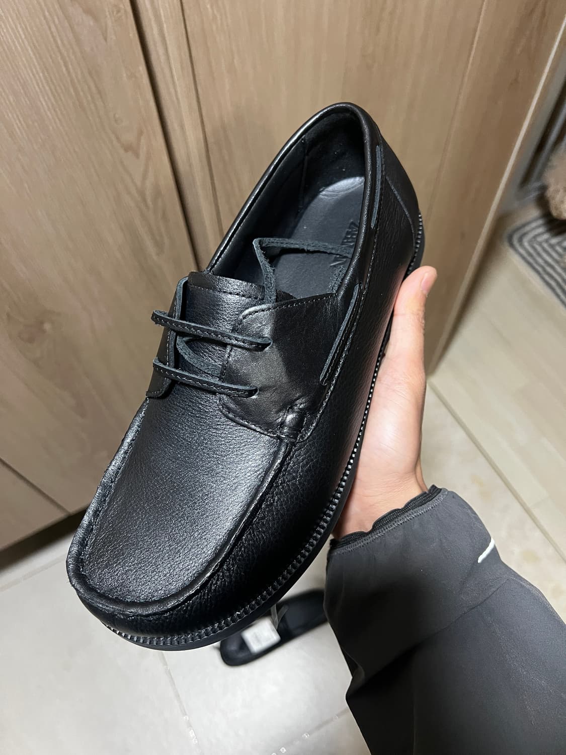 자라 레더 데크슈즈 42 상품이미지4