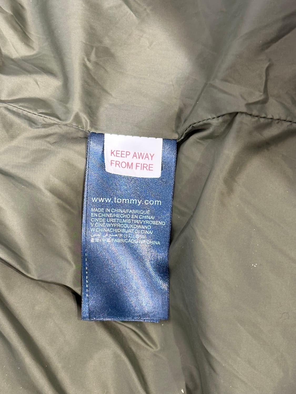 타미 힐피거 카키 후드 패딩 조끼 베스트 상품이미지8