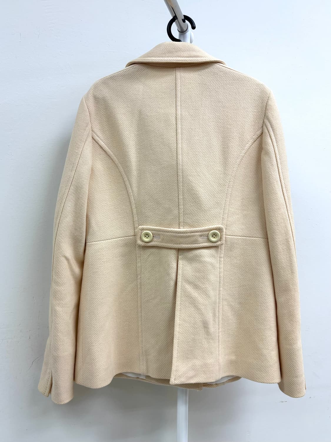 빈티지 아이보리 더블 코트 자켓 상품이미지8