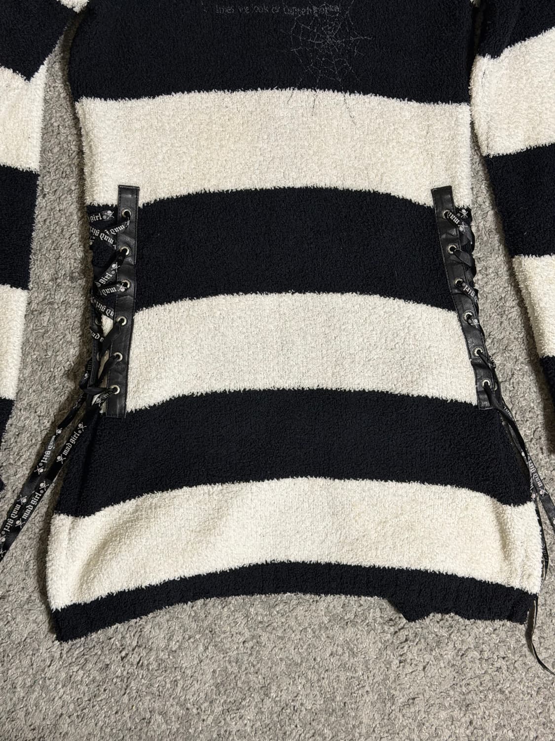 Mad Punks 매드펑크 패치 아일렛 집업 원피스 상품이미지7