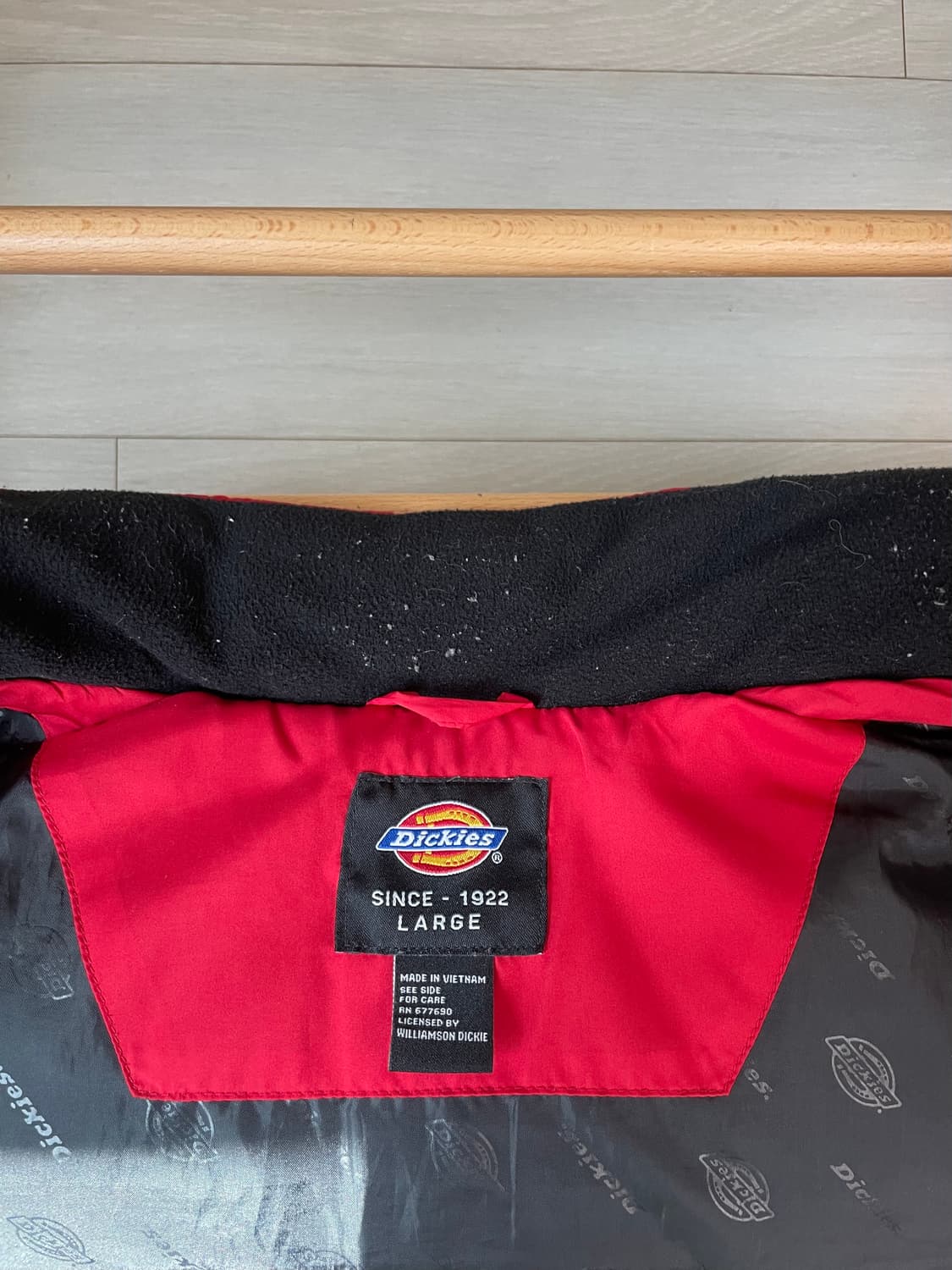 Dickies(디키즈) 레드 패딩 베스트 상품이미지8