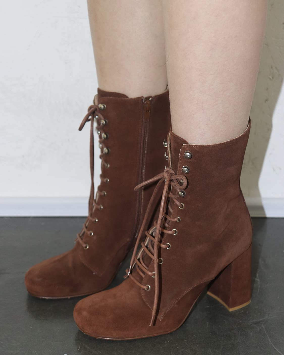 마리암 나시르 자데 스웨이드 레이스업 앵클부츠 상품이미지1