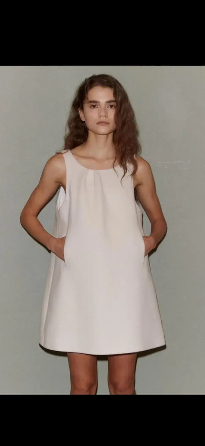 언쿡드 울 미니 포켓 a라인 원피스 상품이미지2